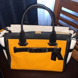 Coach Yellow Swagger Bag